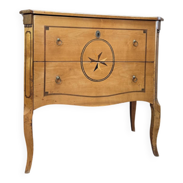 Cherry wood sauteuse commode from the transitional period, 18th century