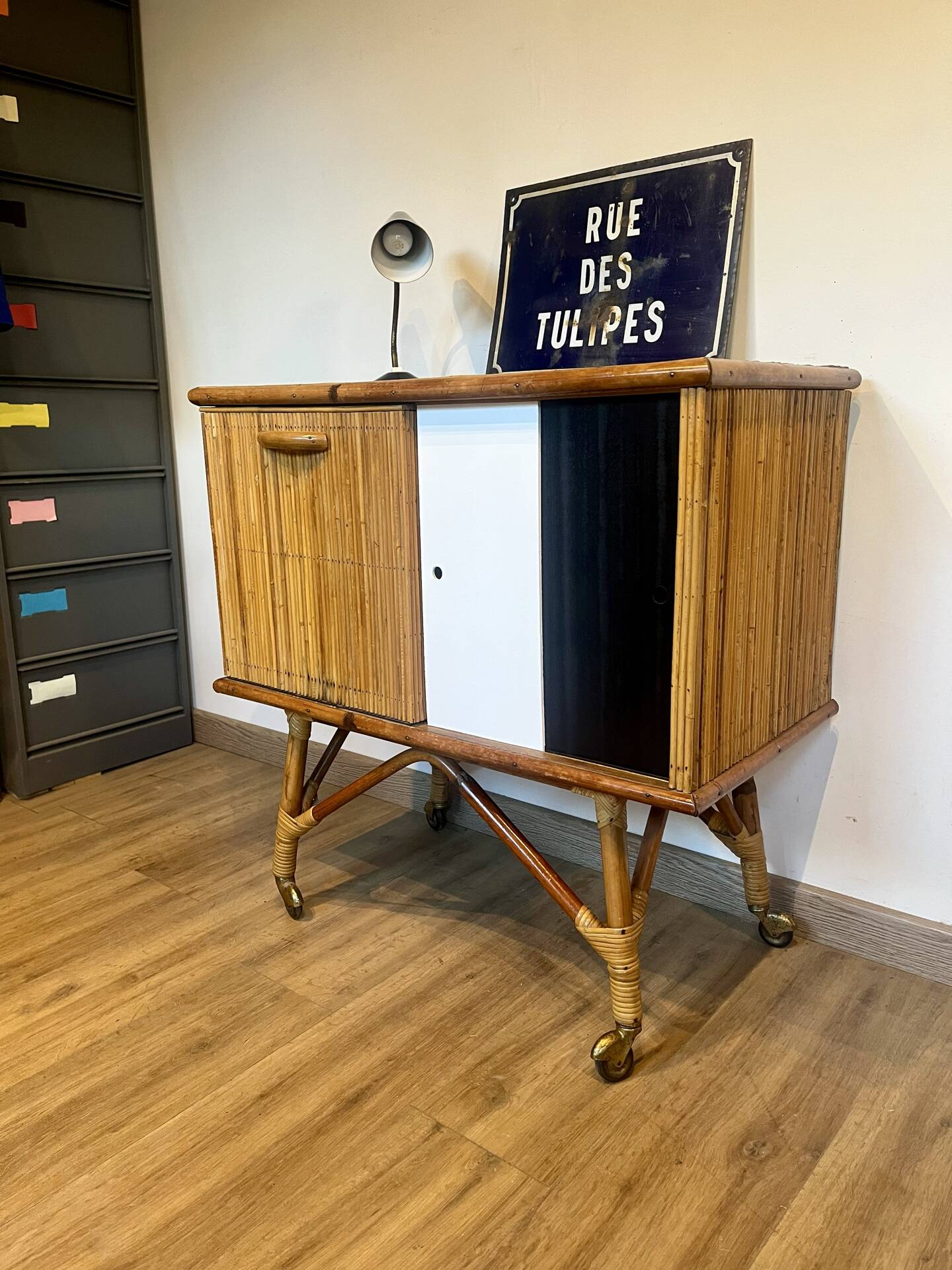 Rattan sideboard