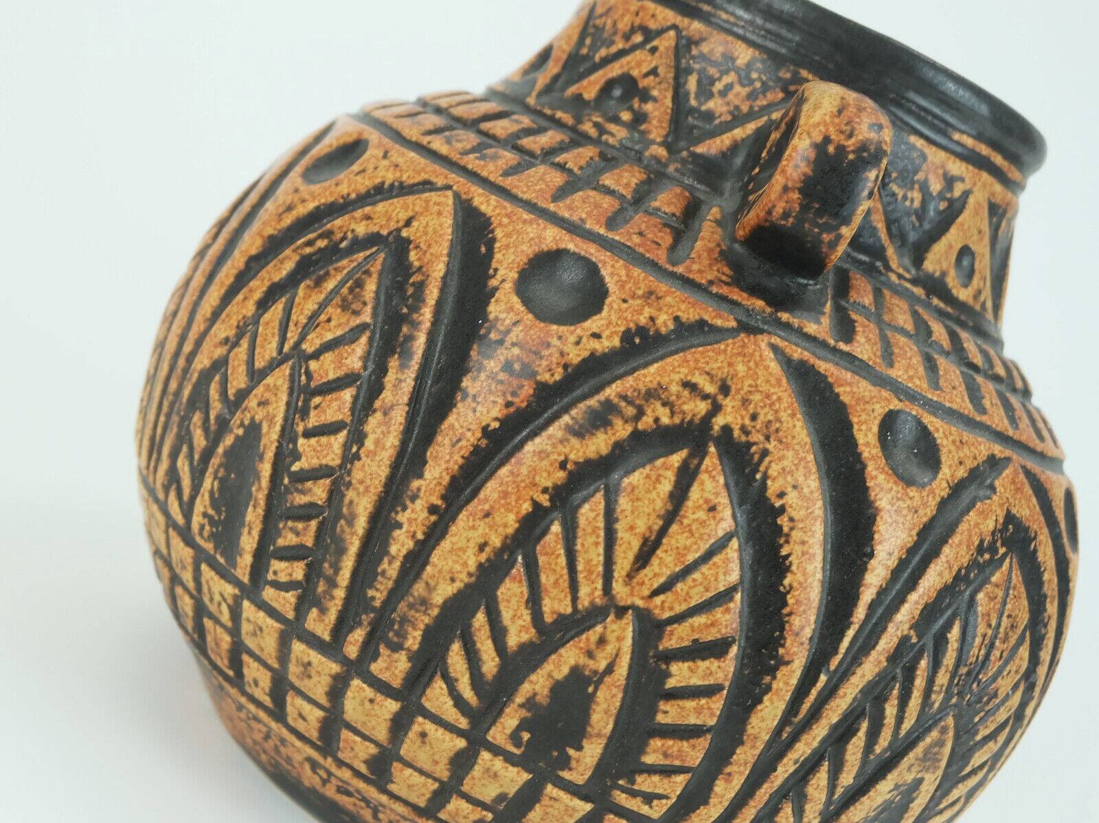 Mid century vase jasba model n 312 11 20 abstract decor