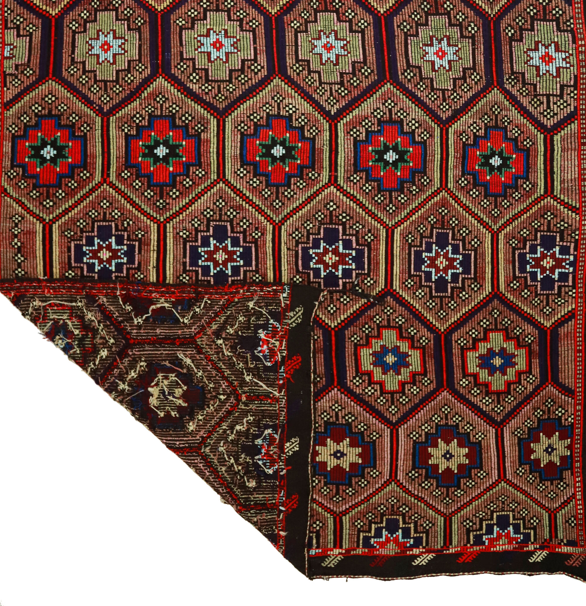 Anatolian handmade kilim rug 320 cm x 198 cm