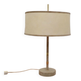 Suede table lamp, 1950s