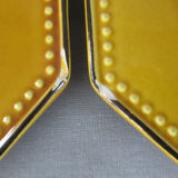 6 Poet Laval beaded octagonal plates