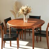 Round dining table with extension - McIntosh - 60s