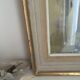 Oil on paper, glazed wood frame
