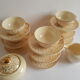 Villeroy and Boch coffee set 9 cups and vintage sugar and milk pot
