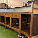 1950s oak and Formica bar