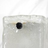 Large pair of Murano glass wall sconces, Italy 1970s. Vintage