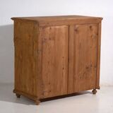 Antique stripped pine chest of drawers – Primitive European rustic furniture – circa 1920 #109