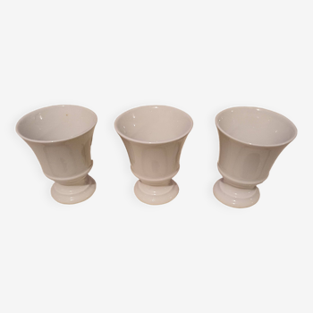 3 Brulots Porcelain Cups 19th