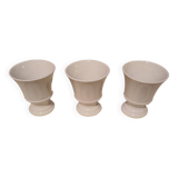 3 Brulots Porcelain Cups 19th