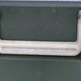 Rooy portable typewriter 1950s khaki metal