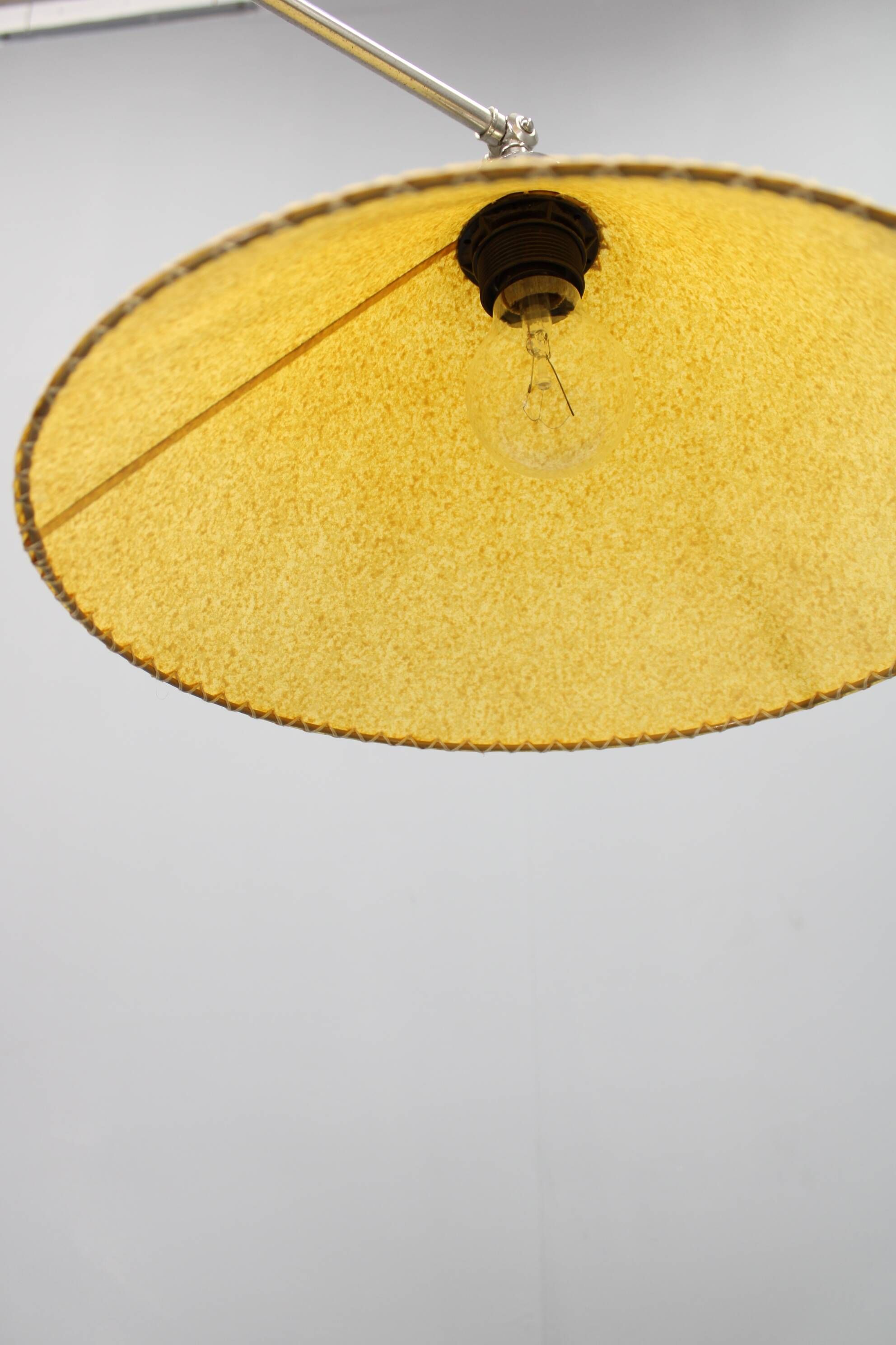 Adjustable Art Deco floor lamp, nickel, Czechoslovakia, 1930s