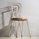 Anciennes chaises d’extérieur blanches (vers 1920). Ensemble de 4 pièces