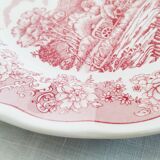 6 Italian English porcelain dessert plates: Swiss Landscape