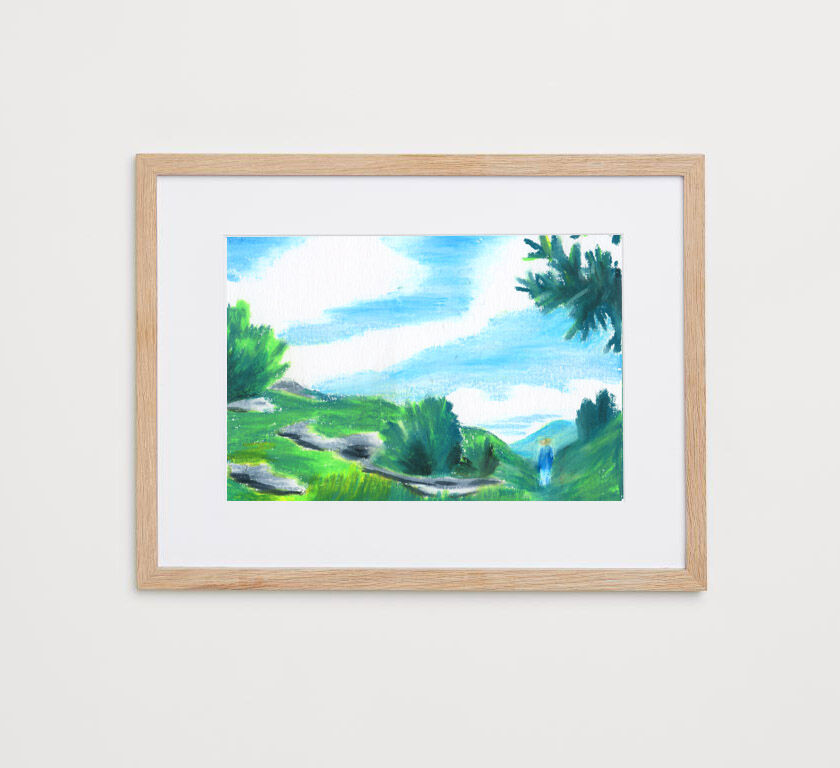 Original drawing "The Vercors 2"