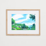 Original drawing "The Vercors 2"