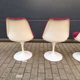 6 original vintage Knoll Tulip chairs by Eero Saarinen
