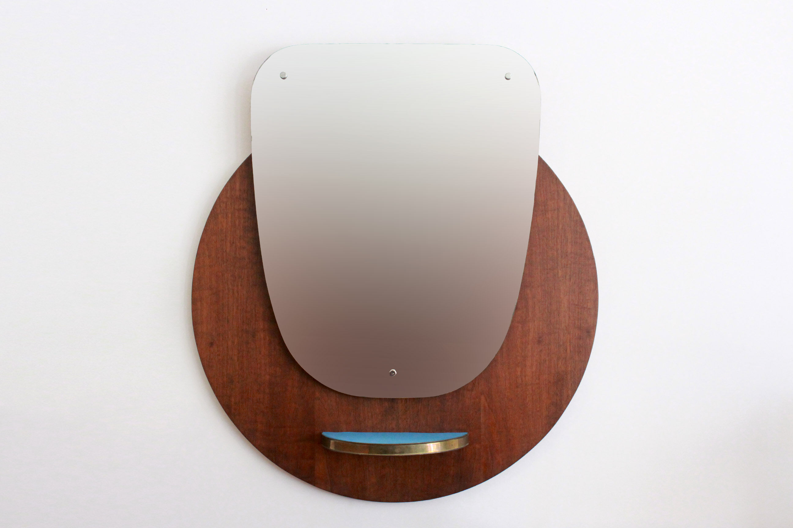 1950s Vintage Wall Mirror 80x86cm