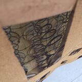 1960s, Danish 3-seater curved sofa, furniture velour, beech wood legs.