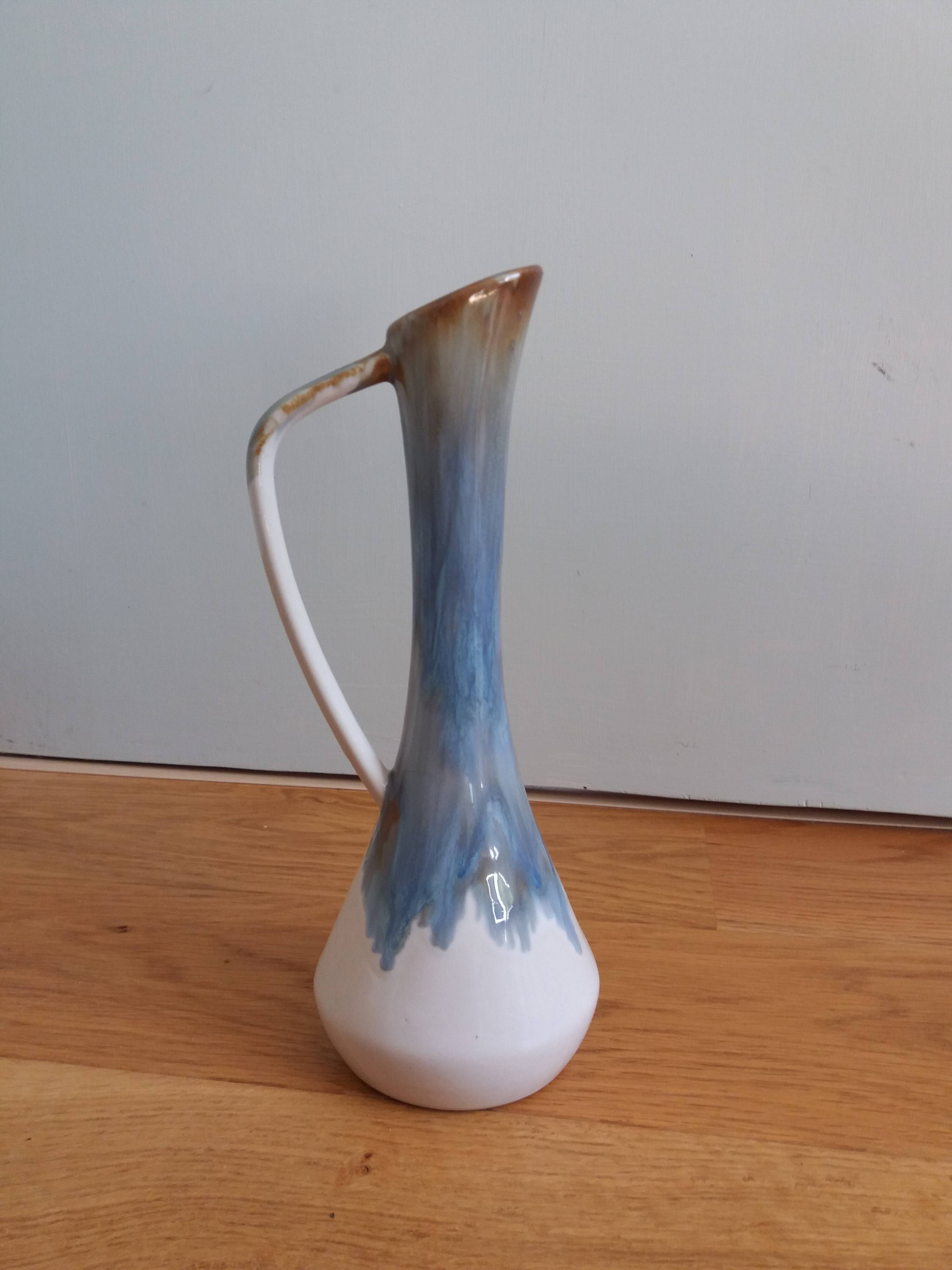 Rhoda clouds stoneware pitcher vase