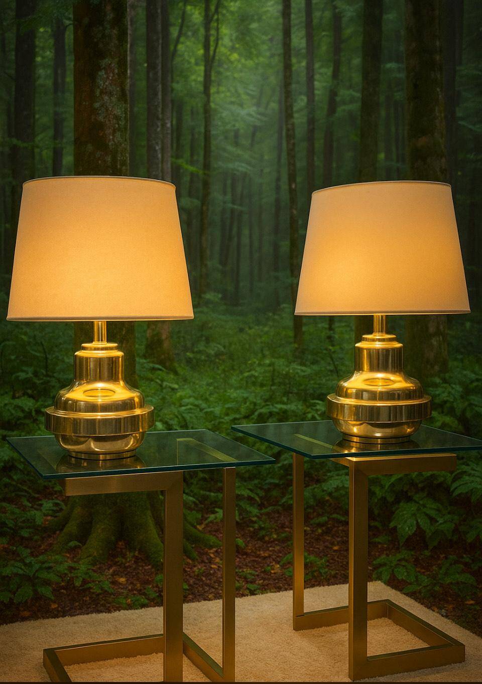 Paire de lampes italiennes, vintage