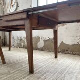 19th century oak farmhouse table 270cm with extensions