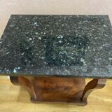 Console Restauration en placage d'acajou