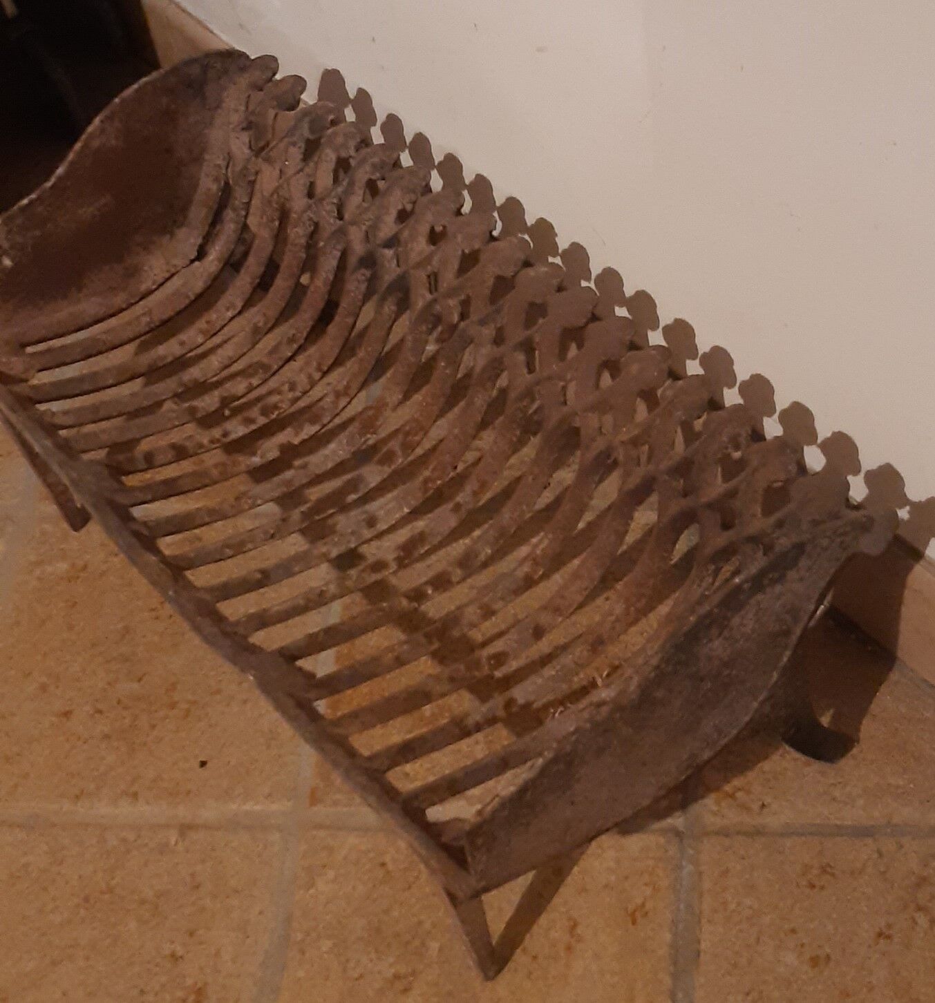 Wrought iron log holder