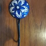 Set of 3 ceramic coat hooks