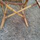vintage antique rattan armchair