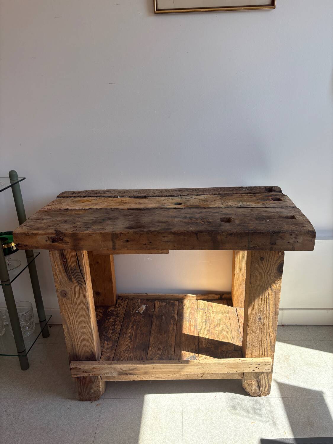 Petit établi en bois massif