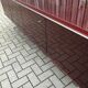 Belgian modernist long mahogany sideboard 1970s