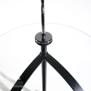 Vintage Bauhaus-style serving trolley with glass top