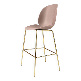 Tabouret Beetle Rose Doux / Laiton Semi Mat - Gubi