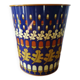 Waste paper basket Metal decor Hazelnut