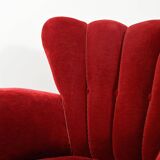 Pair of Swedish 1940s shell-back armchairs