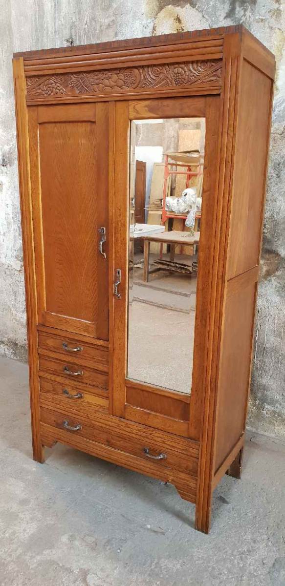 Art-deco style glazed cabinet