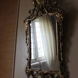 Magnificent gilded bronze mirror