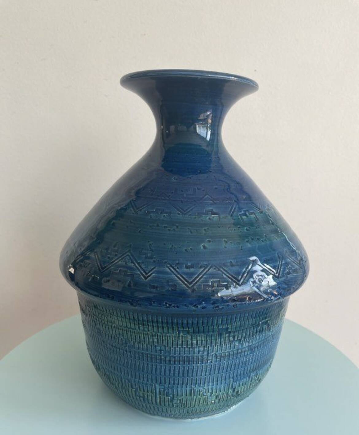 Ceramic vase Rimini Aldo Londi Bitossi 1960