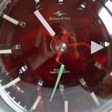 Tokyo Tokei 4 jewels vintage space age japan clock 1970 tulip foot