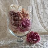 Chiseled crystal vase