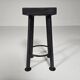 Ensemble de 3 tabourets brutalistes, Belgique, 1970