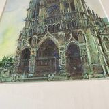 Amiens Cathedral watercolor