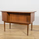 Mid-Century Freestanding Teak Kidney Desk, Denmark, 1960s