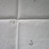 Antique embroidered tea cloth 100x100cm