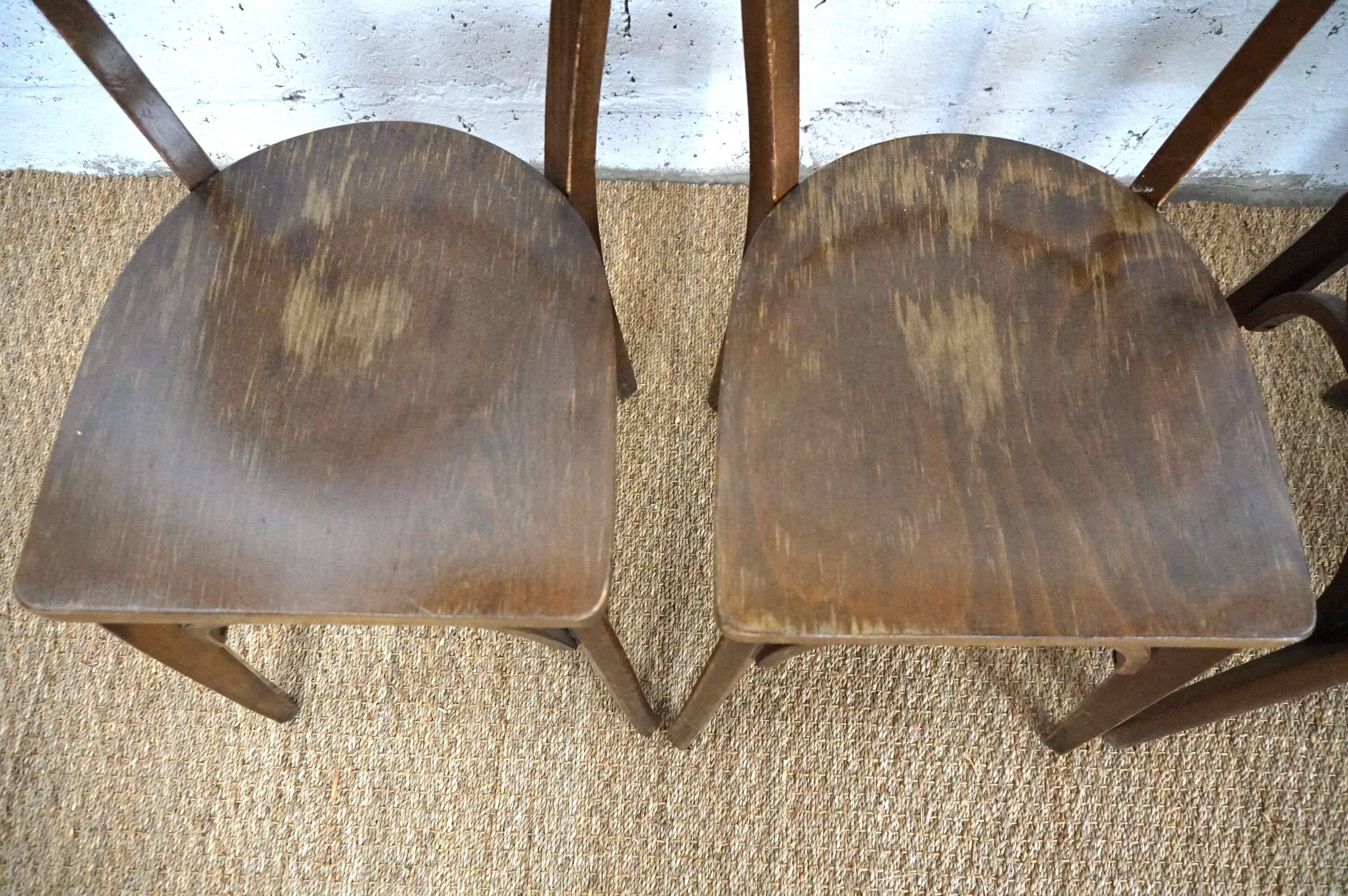 4 vintage bistro chairs