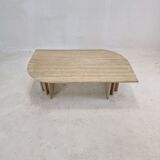 Italian travertine coffee table