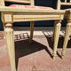 Set of 4 Louis XVI style chairs - In gray lacquered wood