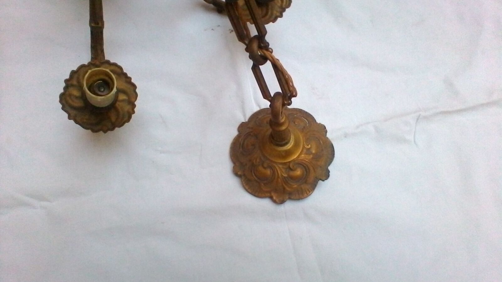 Lustre 6 branches en bronze