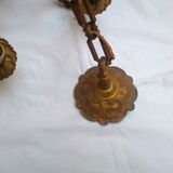 6-branch bronze chandelier